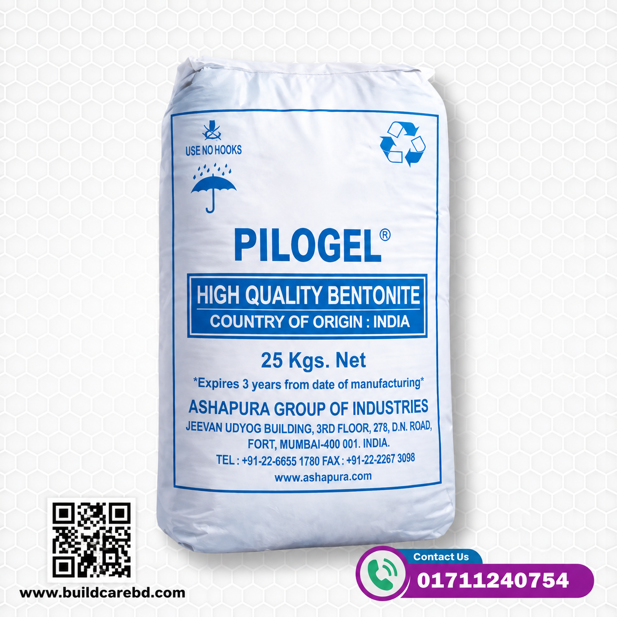 Ashapura Bentonite Powder PILOGEL (Grade-B)