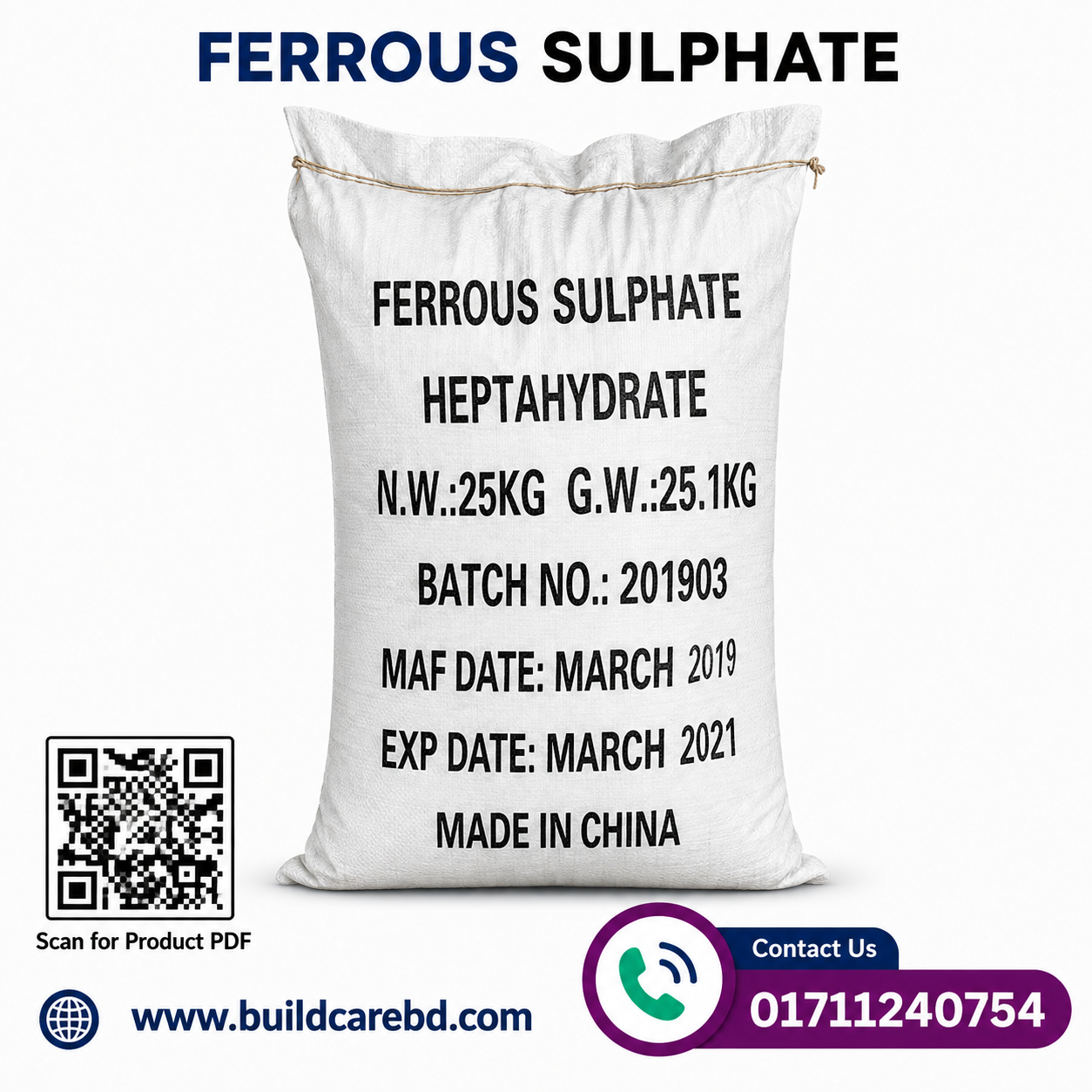 Ferrous Sulphate Heptahydrate