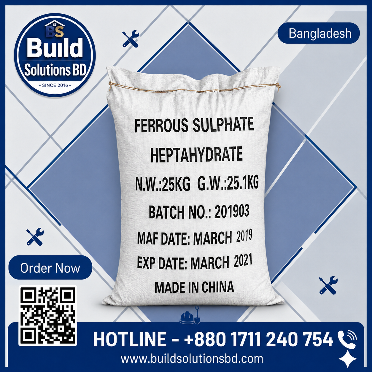 Ferrous Sulphate Heptahydrate